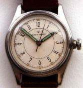 A mid-20th Century Stainless Steel, Centre Seconds Wristwatch, Rolex, 4444, the 15 jewel movement to