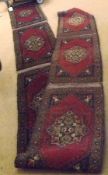 A Roll of six joined Turkish Mut Prayer Rugs, each measuring.89m x.5m, with single central