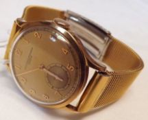 A mid-20th Century 18ct Gold Wristwatch, Vacheron & Constantin, Geneve, mechanical movement, gold
