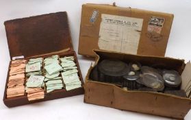 A Mixed Lot: two boxes containing various Wrist/Pocket Watch Glasses