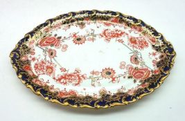 A Royal Crown Derby Oval Tray, typically decorated in Imari colours with Pattern No 2649, 12 ½”
