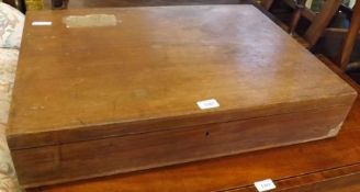 A 19th Century Hardwood Former Gun Box, 27” wide