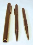 A hallmarked 9ct Gold Ballpoint Pen/Pencil Combination, 5” long, hallmarked for Birmingham 1992; a