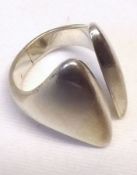 A Danish white metal Ring (A/F)