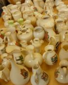 A Tray containing a large collection of various Miniature Crested China Wares, to include some W H