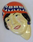 A Kevin Francis Wall Mask “Clarice Cliff”, No 119 of 500, 8” high