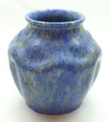 A Pilkingtons Royal Lancastrian Ware Vase, decorated in a blue/grey treacle type glaze, 7 ½” high