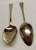 A pair of George IV Tablespoons, Old English pattern, London 1829, Maker CB, weighing