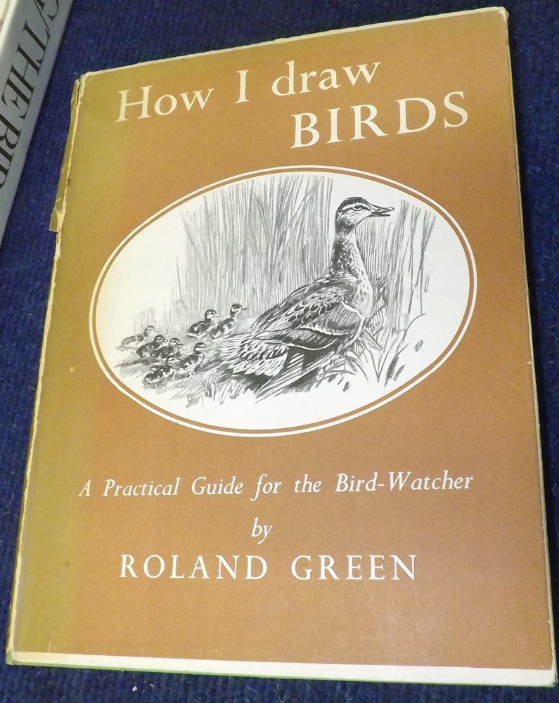ROLAND GREEN: HOW I DRAW BIRDS, L, A & C Black, 1951, 1st edn, orig sigd pen and ink sketch on ffep,