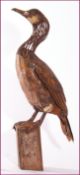 HARRIET MEAD (CONTEMPORARY, BRITISH) CORMORANT metal sculpture, signed and dated 2002 to base
