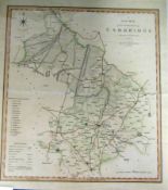 C SMITH: A NEW MAP OF THE COUNTY OF CAMBRIDGE, engrd hand col’d Map, 1804, approx. 19” x 17 ¼”
