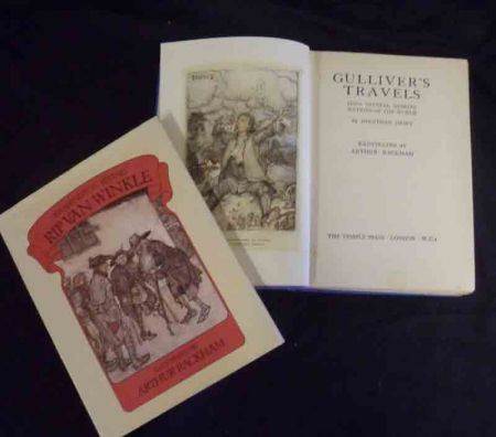 JONATHAN SWIFT: GULLIVER’S TRAVELS, Ill A Rackham, 1937, 12 col’d plts as list, orig cl + WASHINGTON