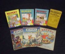 RUPERT ADVENTURE SERIES, [1949-50, 1953-56, 1958], No’s 2-3, 5, 15, 18-19, 21, 24, 28, 37, 4to, orig