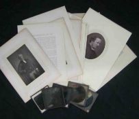 One Box: Victorian Portrait Photographs by W D Downey, etc + Collection Glass Photographic Slides