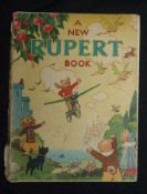 A NEW RUPERT BOOK, [1945], Annual, price unclipped, 4to, orig pict wraps, inner joint split, lacks