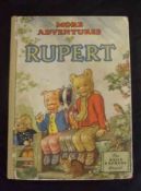 MORE ADVENTURES OF RUPERT, [1952], Annual, price unclipped, 4to, orig pict bds, rebkd