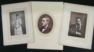 A modern Album containing circa 30 Victorian portrait photographs and circa 15 Victorian Woodbury