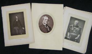 A modern Album containing circa 30 Victorian Woodbury type oval portrait photographs and 5+ other