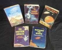 W E JOHNS (5 ttls): KINGS OF SPACE, 1954, 1st edn, orig cl, d/w; RETURN TO MARS, 1955, 1st edn, orig