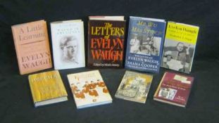 EVELYN WAUGH (7 ttls): LABELS, 1930, 2nd impress, orig cl; WHEN THE GOING WAS GOOD, 1946, 1st edn,