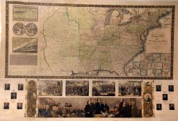 PHELPS AND ENSIGN (Pub): PHELPS & ENSIGN’S TRAVELLERS GUIDE AND MAP OF THE UNITED STATES …..,