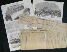 Two Ring Binders and two Box Files: Assorted Railway Ephemera