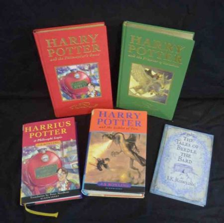 J K ROWLING (5 ttls): HARRY POTTER AND THE PHILOSOPHERS STONE, 1999, 2nd printing, Collectors edn,