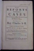 SIR THOMAS JONES: LES REPORTS DE DIVERS SPECIAL CASES …., L, R & E Atkins, 1695, old cf, worn and