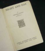 VIRGINIA WOOLF: NIGHT AND DAY, 1919, 1st edn, orig cl, very worn, back strip hanging by a thread