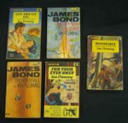 IAN FLEMING: LIVE AND LET DIE – MOONRAKER – FOR YOUR EYES ONLY – THUNDERBALL – THE SPY WHO LOVED ME,