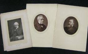 A modern Album containing circa 30 Victorian portrait photographs and circa 8 Victorian Woodbury