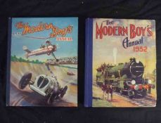THE MODERN BOYS ANNUAL, 1932, 1935-36, 1938-39, 4to, orig cl bkd pict bds, (5)