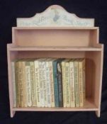 BEATRIX POTTER: 18 ttls housed in wooden “Peter Rabbit’s Bookshelf”