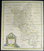 R MORDEN: BUCKINGHAMSHIRE, engrd hand col’d Map, [1695], approx. 16 ½” x 13 ½”, laid down