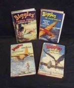 W E JOHNS (4 ttls): BIGGLES IN THE GOBI, 1953, 1st edn, orig cl, d/w; BIGGLES CUTS IT FINE, 1954,