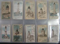 A modern Album: Ten assorted Cigarette Card Sets including: Societe Job: BRITISH LIGHTHOUSES 1925,