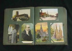 An Old Album: assorted PPC including topo (some East Anglia), Herring Workers, Artists etc
