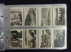 Two modern Albums: Cigarette Card Sets including: Pattreiouex DOGS 1939; THE NAVY, 1937; etc +