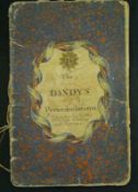 THE DANDY’S PERAMBULATIONS, L, J Marshall, circa 1819, 15 hand col’d ills, lacks one leaf, orig