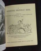 EDWARD LEAR: A NONSENSE BIRTHDAY BOOK, L, F Warne [1894], 1st edn, a very few entries, small 4to,