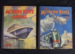 THE MODERN BOYS ANNUAL, 1938-41, 4to, orig cl bkd pict bds, (4)