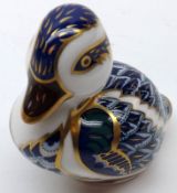 A Royal Crown Derby Paperweight modelled as a duckling, 2 ½” high, boxed