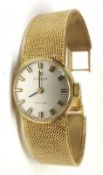 A Ladies circa 1970s Tissot “Stylist” 9ct Gold Wristwatch on 9ct Gold integral meshwork Bracelet,