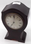 A late 19th/early 20th Century Small Mantel Timepiece, face marked for Rambridge of Salisbury, white