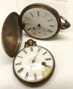 A Mixed Lot comprising: a late 19th Century Metal Cased Hunter Pocket Watch (A/F); together with a