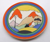 A Wedgwood Clarice Cliff Collectors Club (Bizarre Affair Collection) Large Circular Plaque decorated