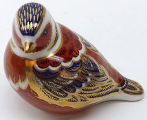 A Royal Crown Derby Paperweight “Fire Crest”, 4” long, boxed