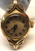 A mid-20th Century Ladies 9ct Gold cased Tudor Royal (for Rolex) 9ct Gold cased Wristwatch, Silvered