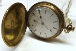 A first quarter of the 20th Century American, previously Silver plated Full Hunter Pocket Watch, the