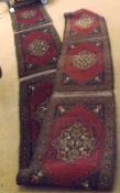 A Roll of six joined Turkish Mut Prayer Rugs, each measuring .89m x .5m, with single central